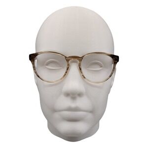 Warby Parker Percey Eyeglasses Chestnut Crystal 47-18-140 Round Frames